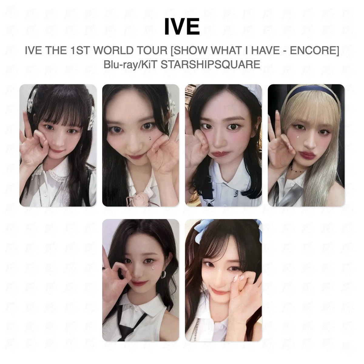 IVE THE 1ST WORLD TOUR [SHOW WHAT I HAVE - ENCORE] Blu-ray/KiT STARSHIPSQUARE Official Photocard