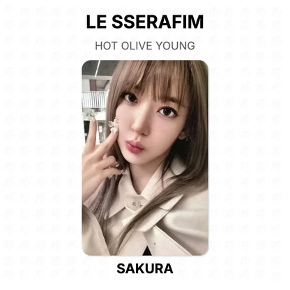 LE SSERAFIM HOT OLIVE YOUNG Official Photocard