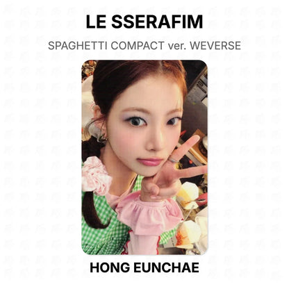 LE SSERAFIM SPAGHETTI COMPACT ver. WEVERSE Official Photocard