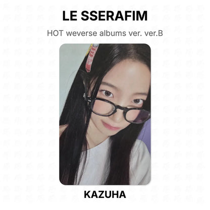 LE SSERAFIM HOT weverse albums ver. ver.B Official Photocard