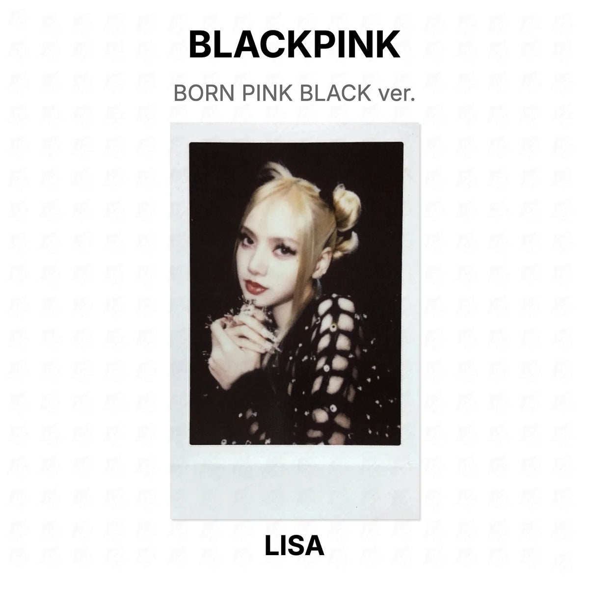 BLACKPINK BORN PINK BLACK ver. Official Photocard