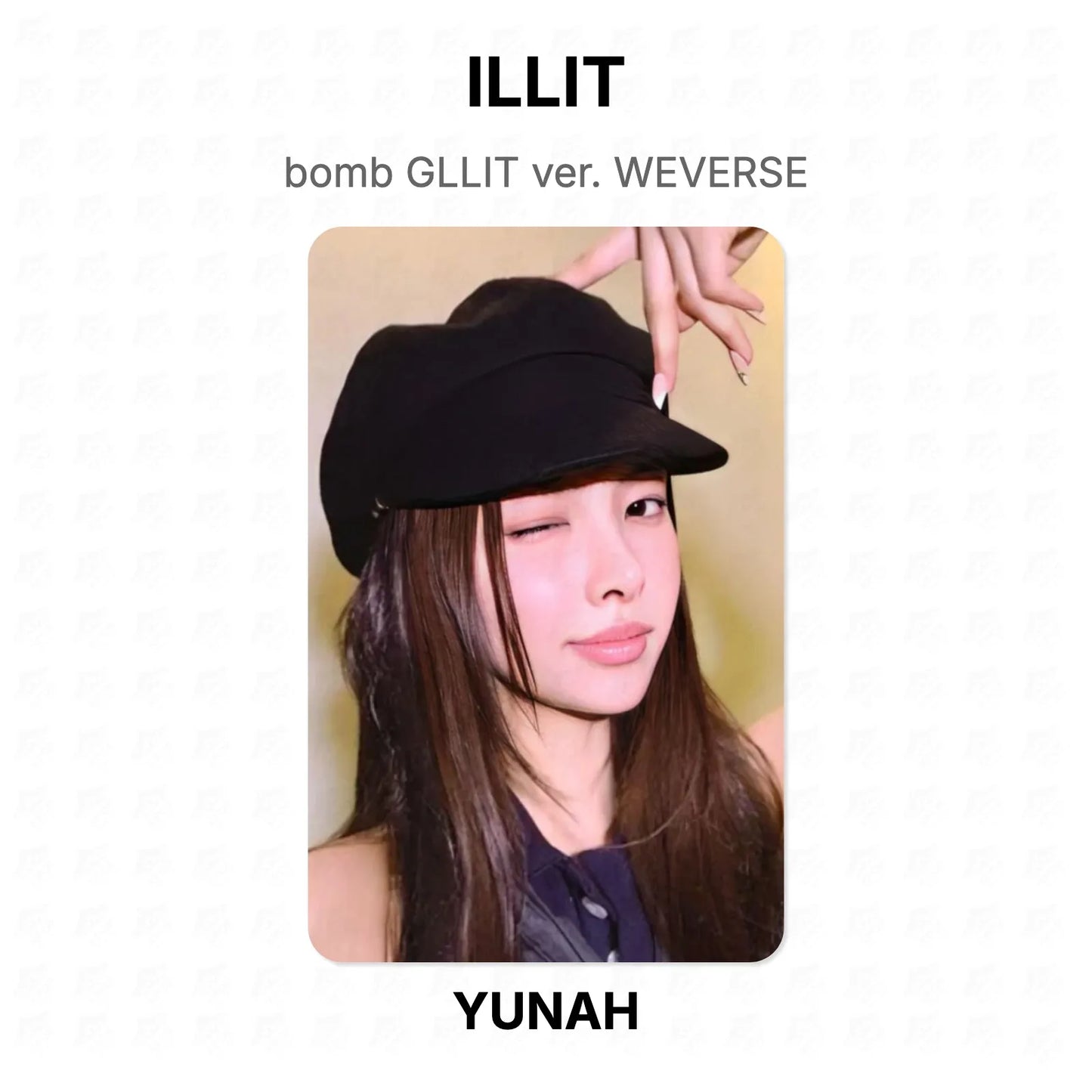 ILLIT bomb GLLIT ver. WEVERSE Official Photocard
