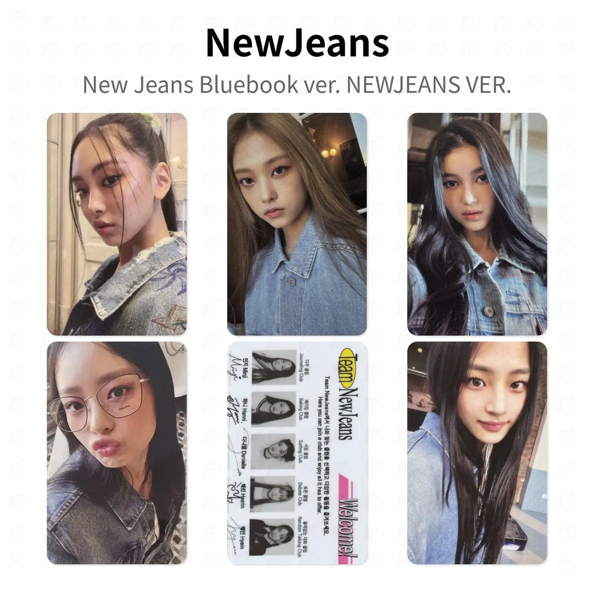 NewJeans New Jeans Bluebook ver. NEWJEANS VER. Official Photocard