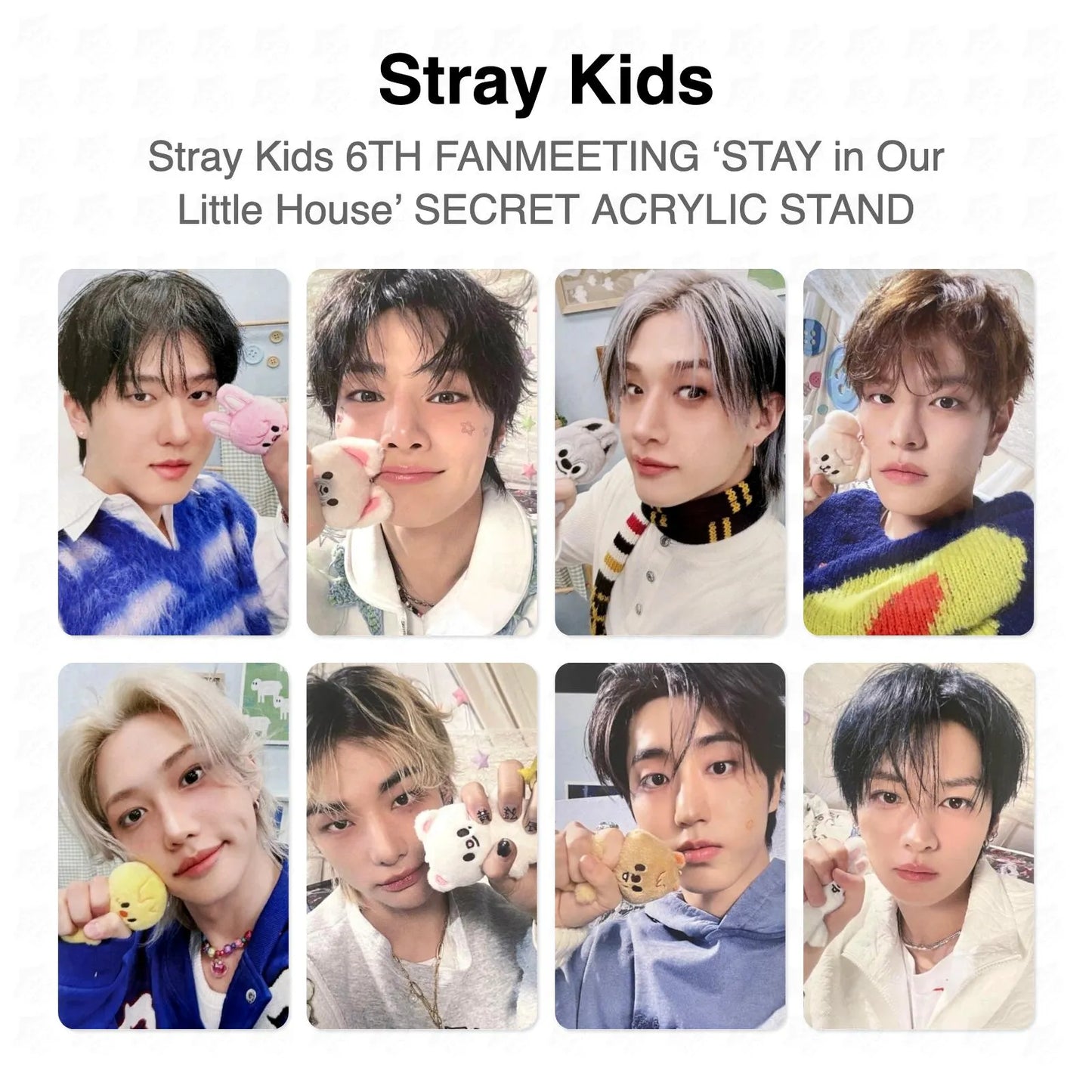 Stray Kids 6TH FANMEETING ‘STAY in Our Little House’ SECRET ACRYLIC STAND Official Photocard