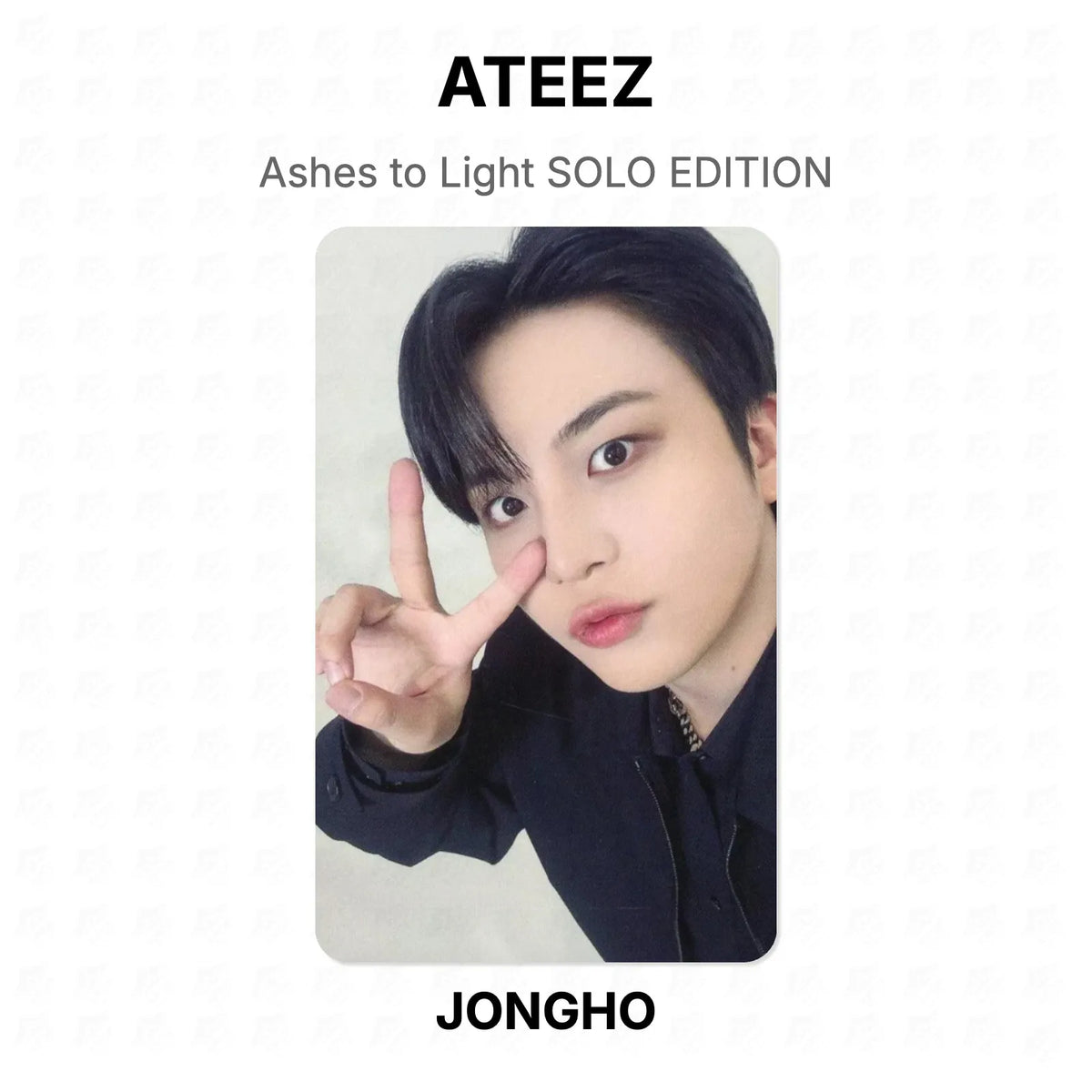 ATEEZ Ashes to Light SOLO EDITION Official Photocard