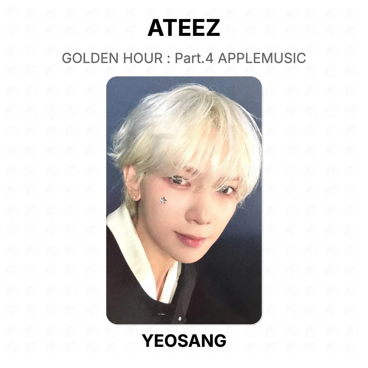 ATEEZ GOLDEN HOUR : Part.4 APPLEMUSIC Official Photocard