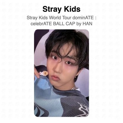 Stray Kids World Tour dominATE : celebrATE BALL CAP by HAN Official Photocard