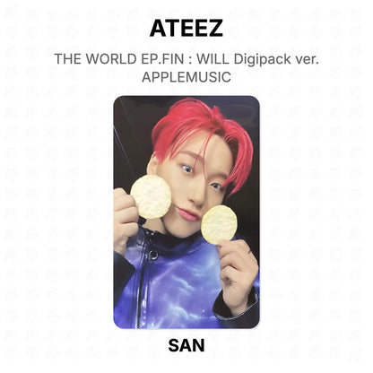 ATEEZ THE WORLD EP.FIN : WILL Digipack ver. APPLEMUSIC Official Photocard