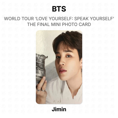 BTS WORLD TOUR ‘LOVE YOURSELF: SPEAK YOURSELF’ THE FINAL MINI PHOTO CARD photocard oficial