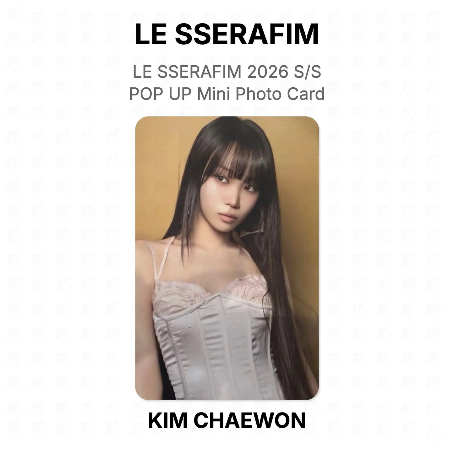 LE SSERAFIM 2026 S/S POP UP Mini Photo Card Official Photocard