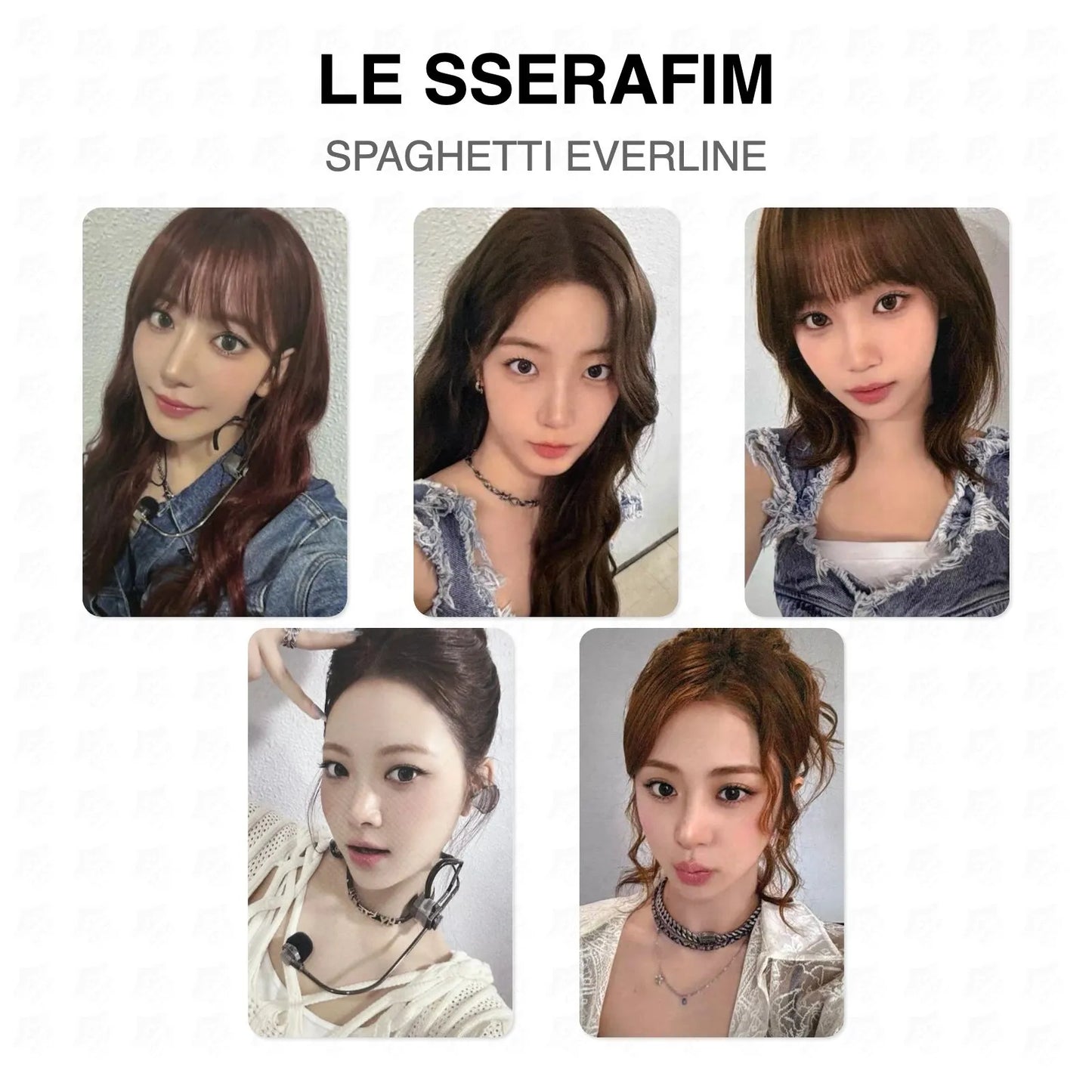 LE SSERAFIM SPAGHETTI EVERLINE Official Photocard