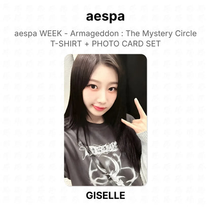 aespa WEEK - Armageddon : The Mystery Circle T-SHIRT + PHOTO CARD SET Official Photocard