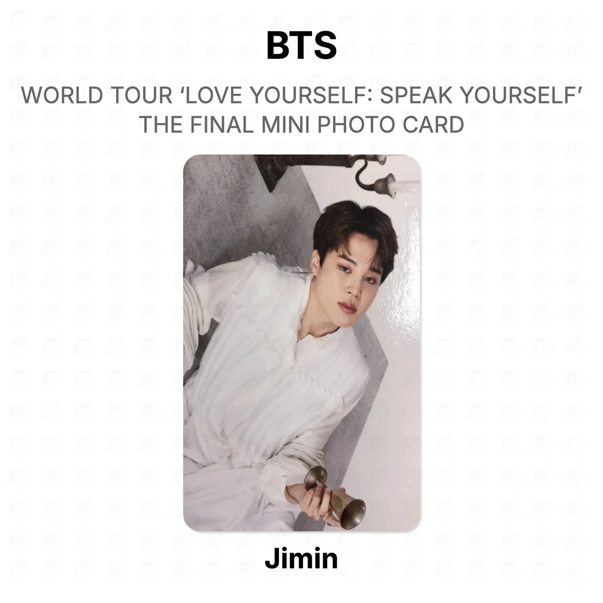 BTS WORLD TOUR ‘LOVE YOURSELF: SPEAK YOURSELF’ THE FINAL MINI PHOTO CARD photocard oficial