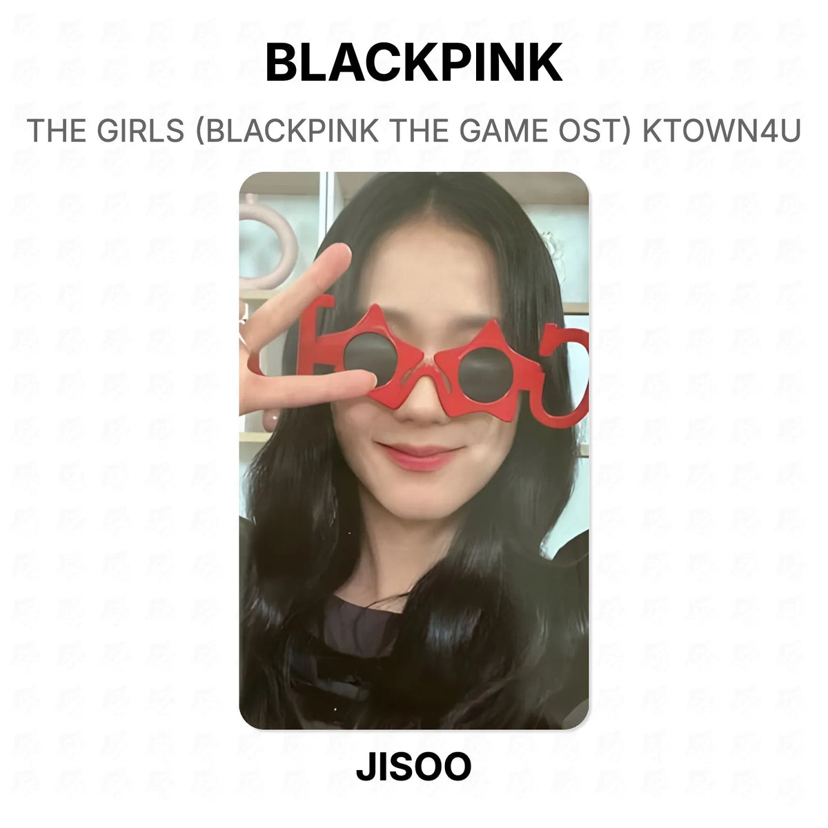 BLACKPINK THE GIRLS (BLACKPINK THE GAME OST) KTOWN4U Official Photocard