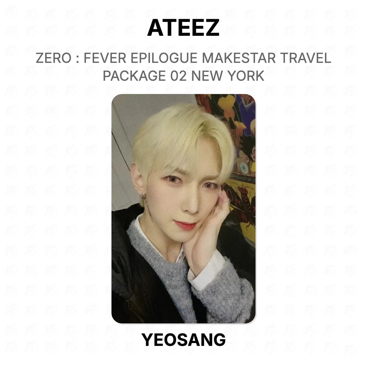 ATEEZ ZERO : FEVER EPILOGUE MAKESTAR TRAVEL PACKAGE 02 NEW YORK Official Photocard