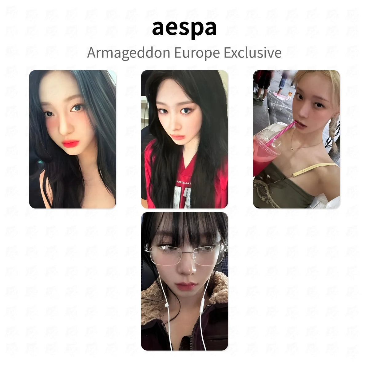 aespa Armageddon Europe Exclusive Official Photocard