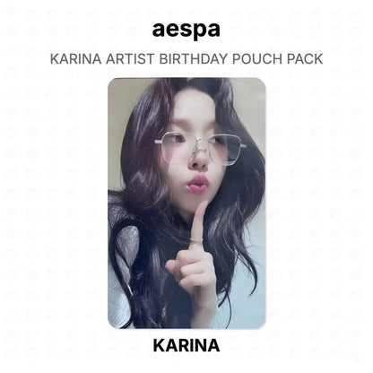 aespa KARINA ARTIST BIRTHDAY POUCH PACK Official Photocard