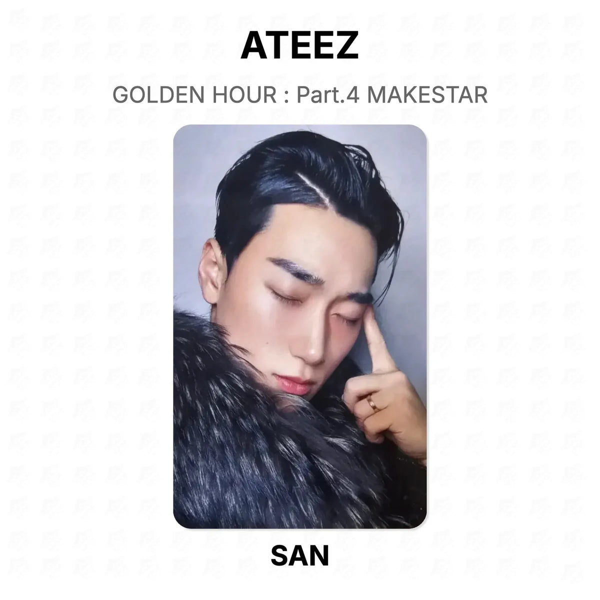 ATEEZ GOLDEN HOUR : Part.4 MAKESTAR Official Photocard