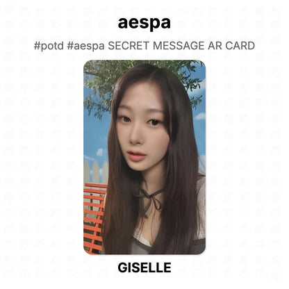 aespa #potd #aespa SECRET MESSAGE AR CARD Official Photocard