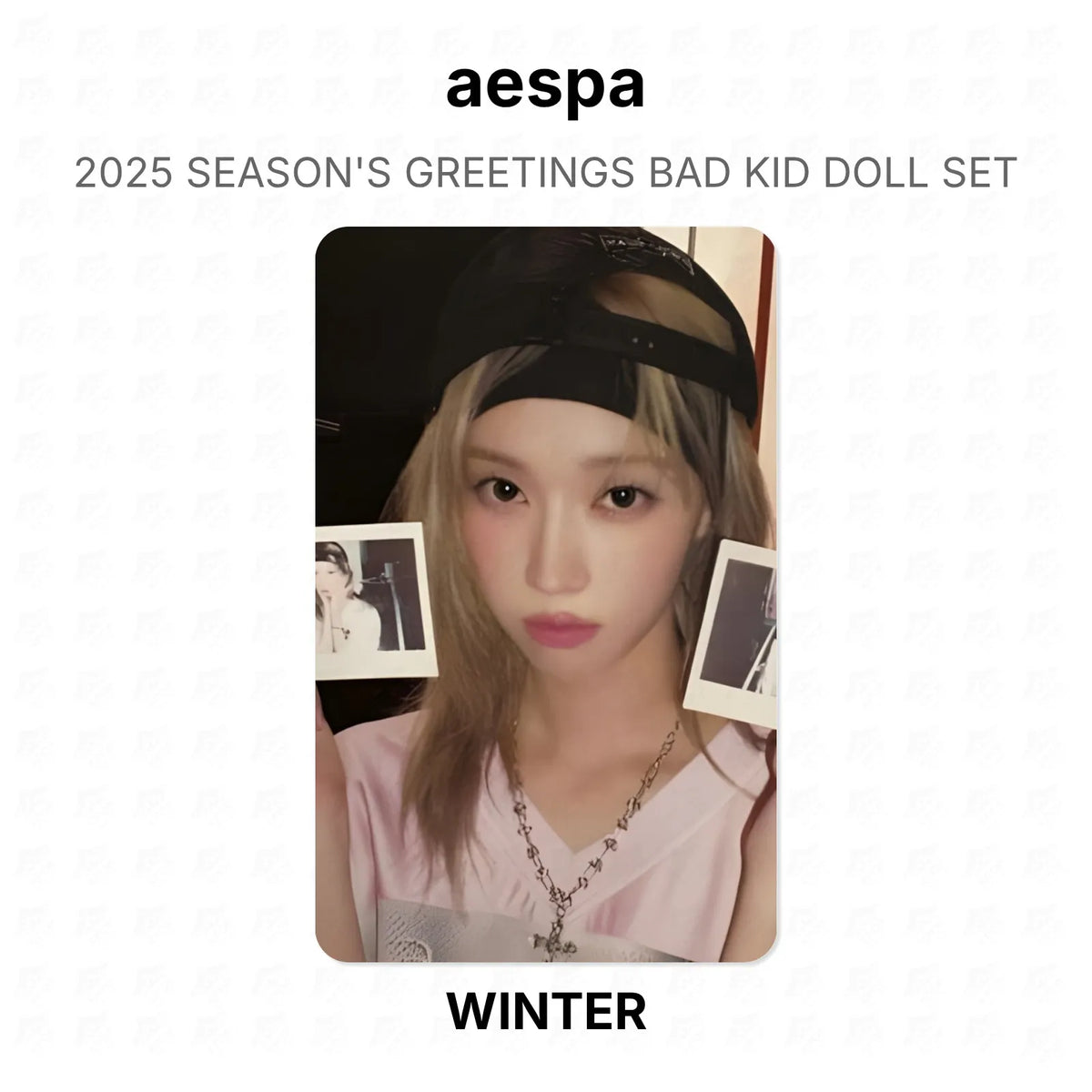 aespa 2025 SEASON'S GREETINGS BAD KID DOLL SET Official Photocard