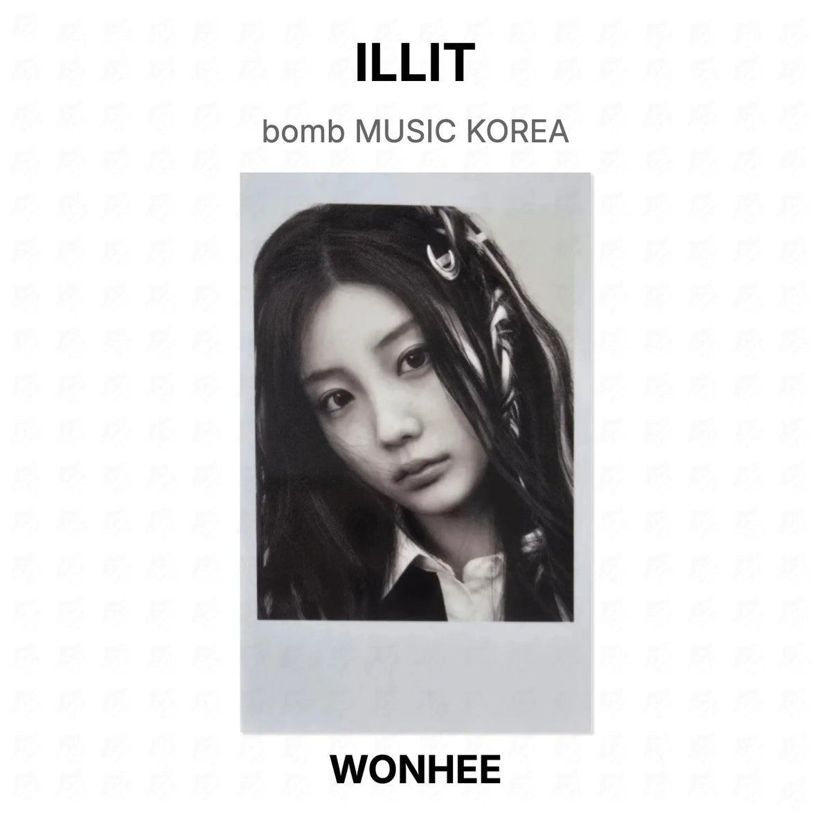 ILLIT bomb MUSIC KOREA Official Photocard