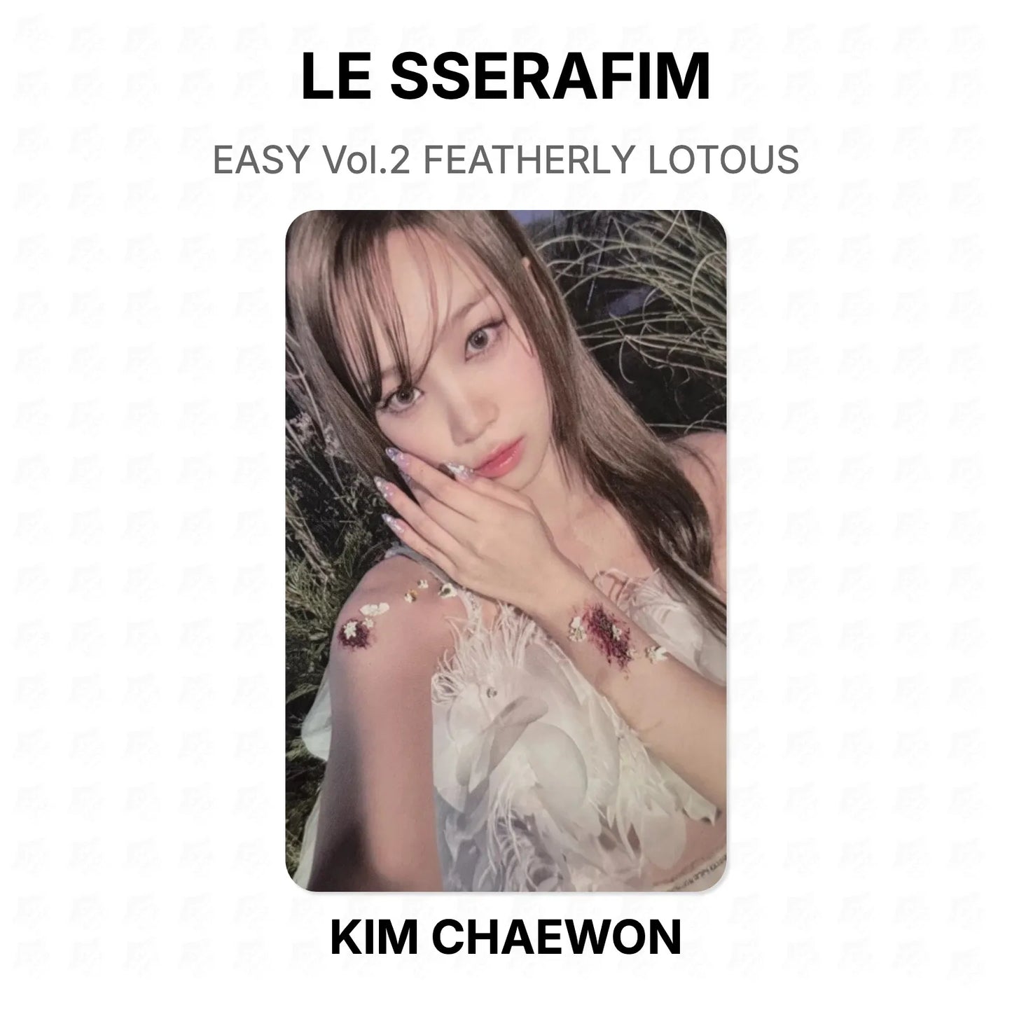 LE SSERAFIM EASY Vol.2 FEATHERLY LOTOUS Official Photocard