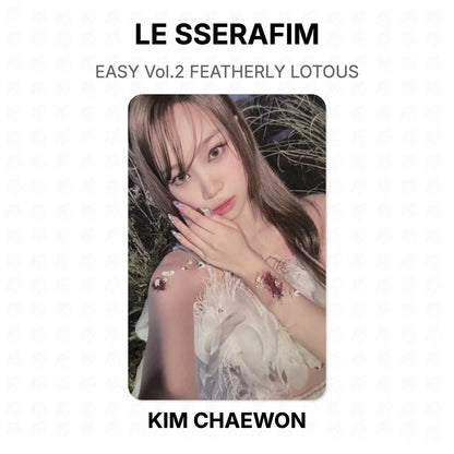 LE SSERAFIM EASY Vol.2 FEATHERLY LOTOUS Official Photocard