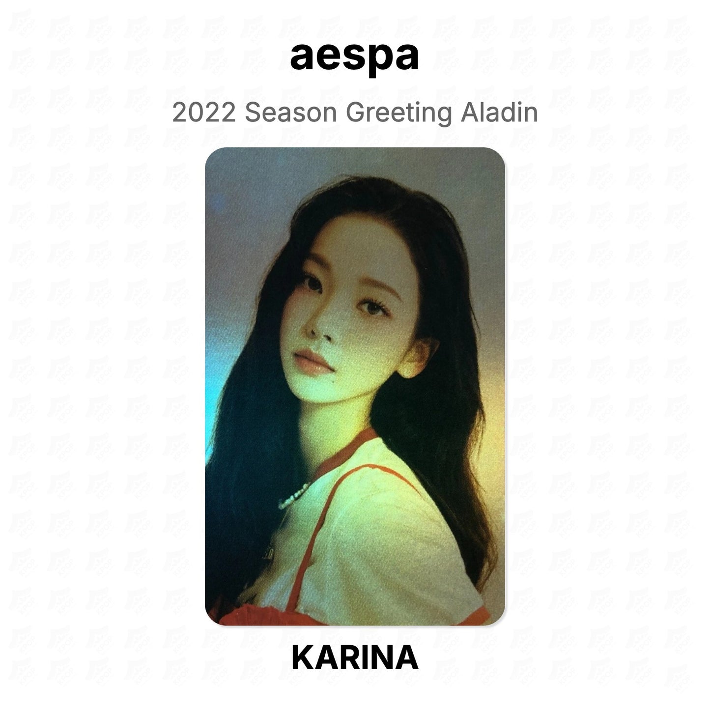 aespa 2022 Season Greeting Aladin Official Photocard