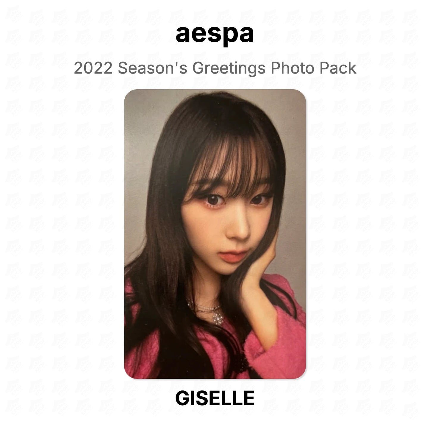 aespa 2022 Season's Greetings Photo Pack Official Photocard