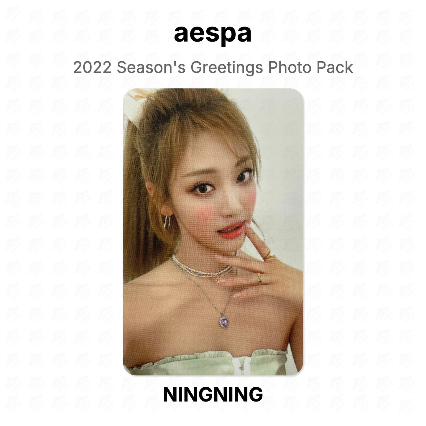 aespa 2022 Season's Greetings Photo Pack Official Photocard