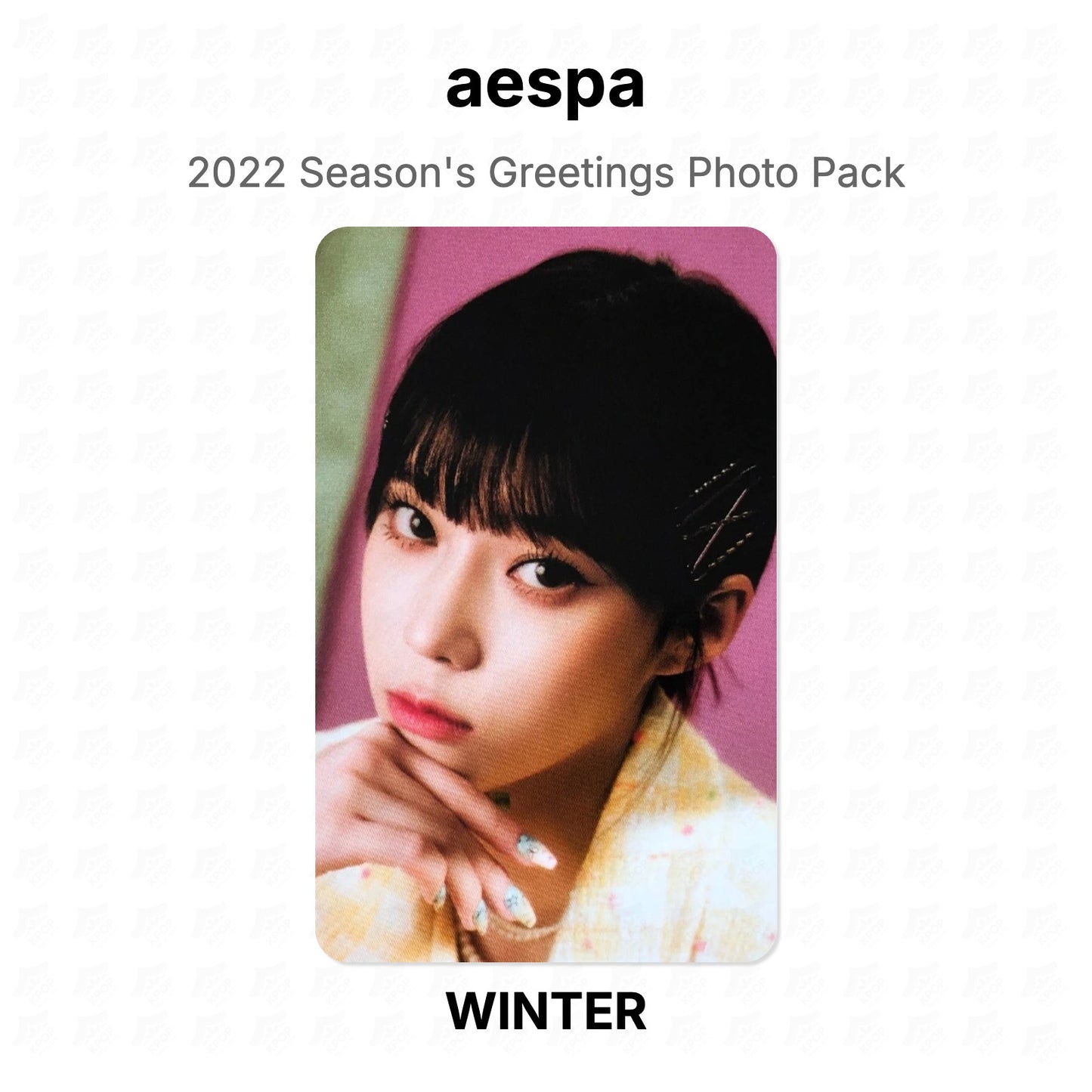 aespa 2022 Season's Greetings Photo Pack Official Photocard