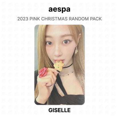 aespa 2023 PINK CHRISTMAS RANDOM PACK Official Photocard