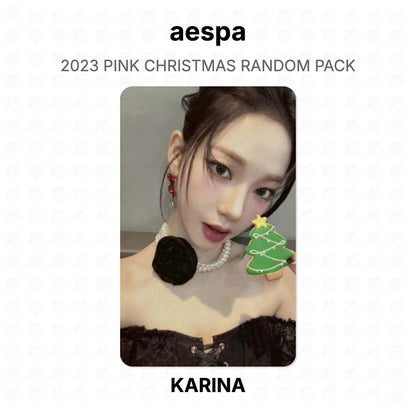aespa 2023 PINK CHRISTMAS RANDOM PACK Official Photocard