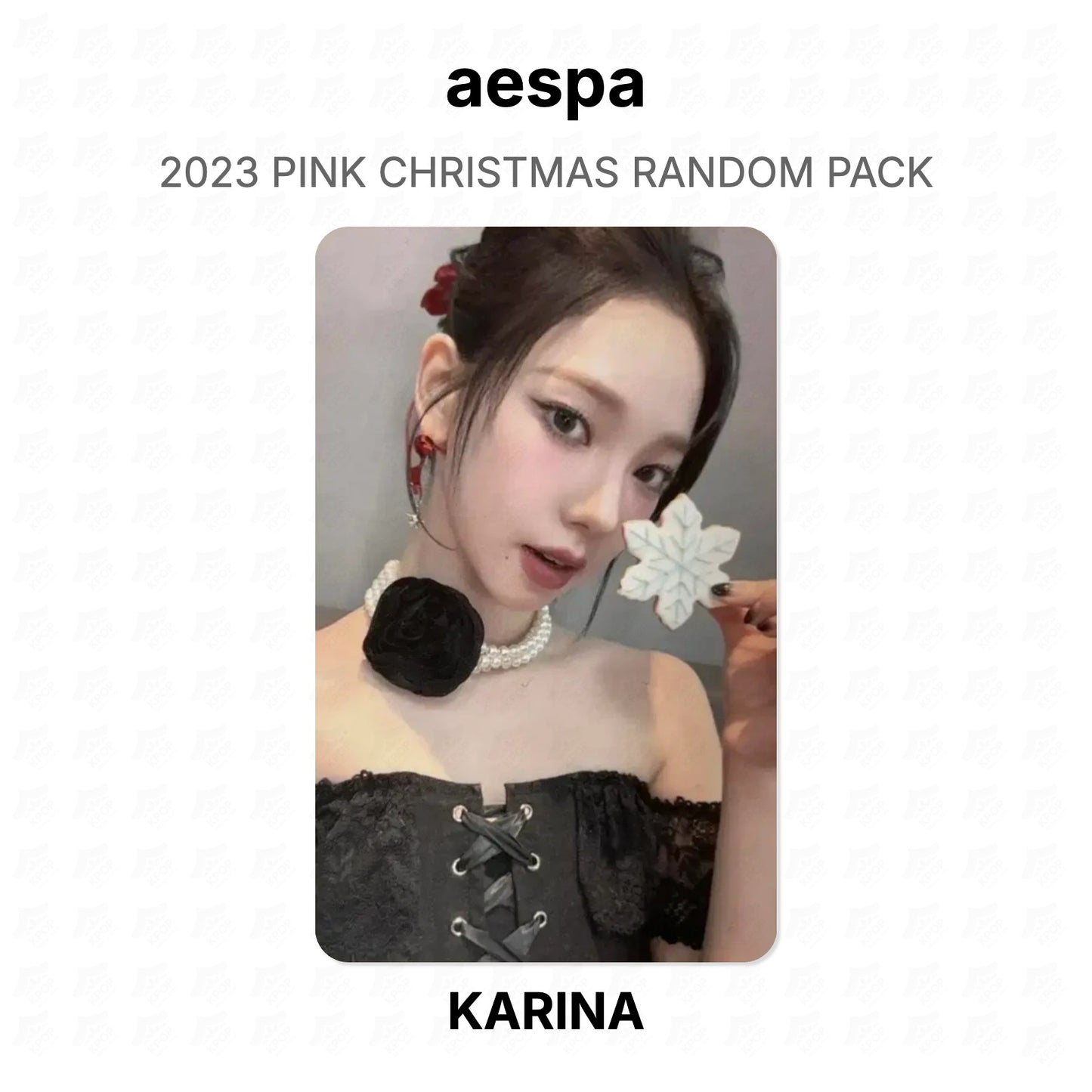 aespa 2023 PINK CHRISTMAS RANDOM PACK Official Photocard