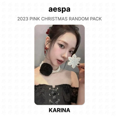 aespa 2023 PINK CHRISTMAS RANDOM PACK Official Photocard