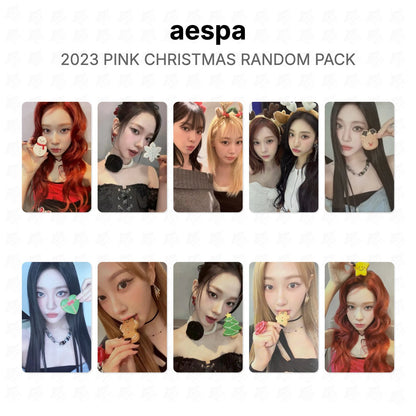 aespa 2023 PINK CHRISTMAS RANDOM PACK Official Photocard