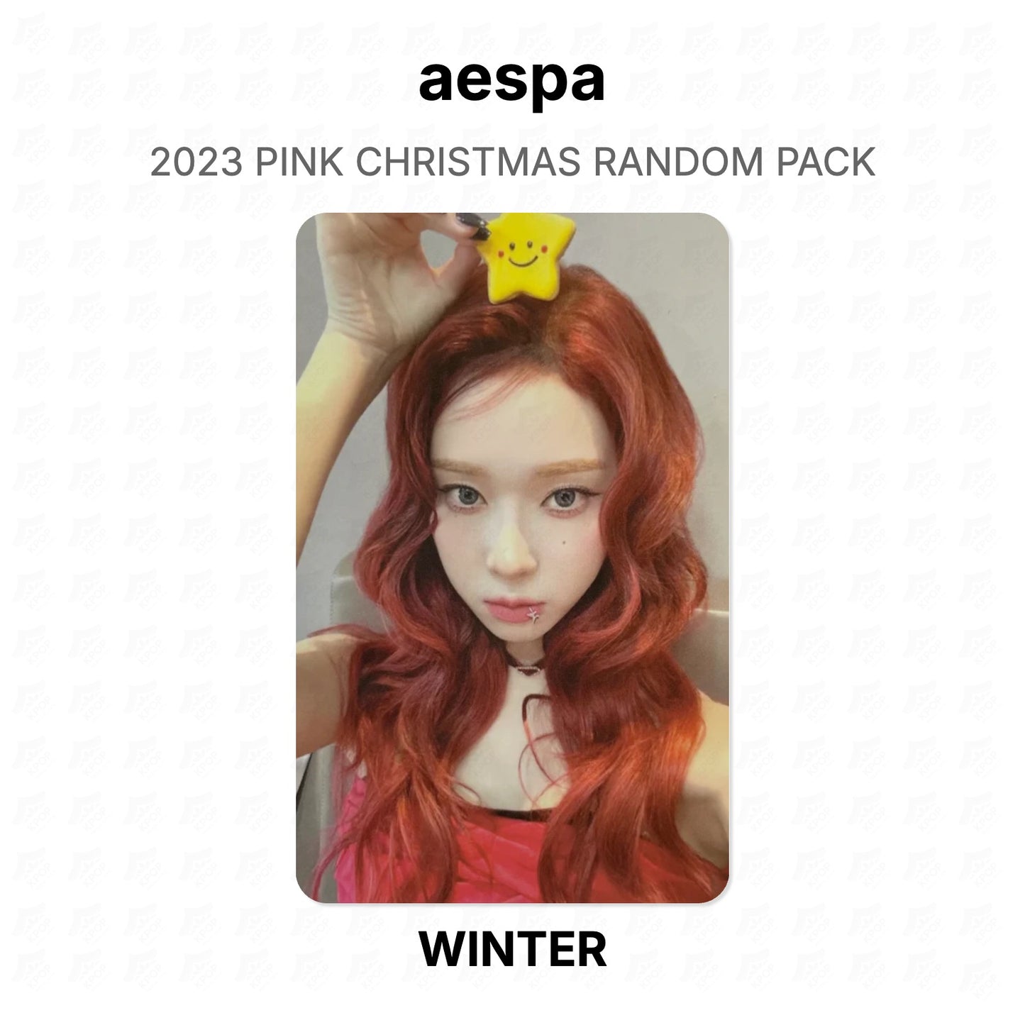 aespa 2023 PINK CHRISTMAS RANDOM PACK Official Photocard