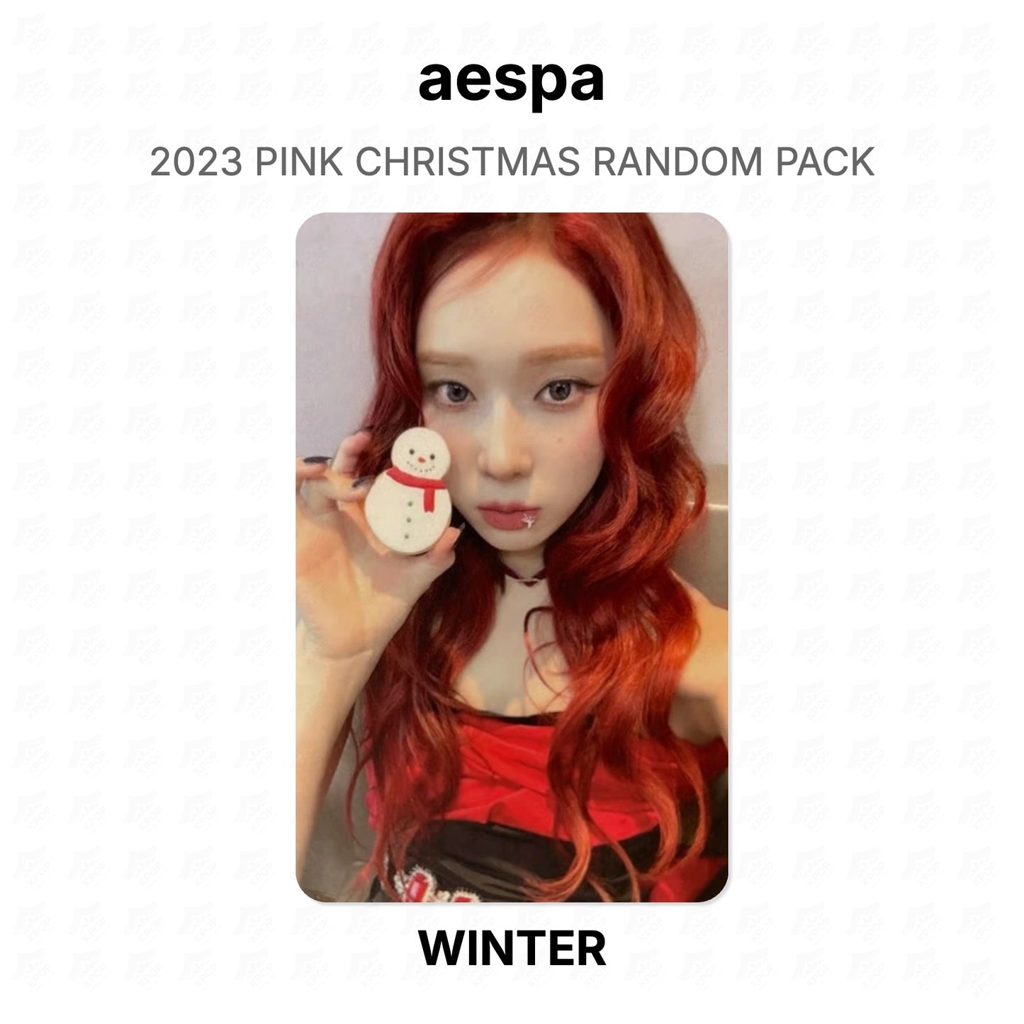 aespa 2023 PINK CHRISTMAS RANDOM PACK Official Photocard