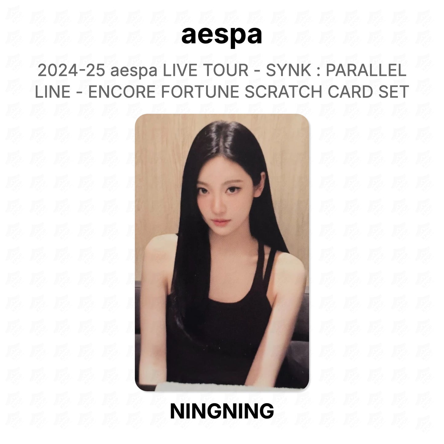 aespa 2024-25 aespa LIVE TOUR - SYNK : PARALLEL LINE - ENCORE FORTUNE SCRATCH CARD SET Official Photocard