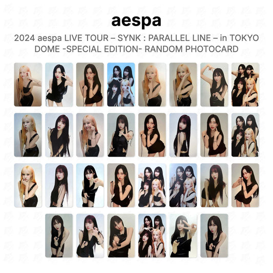 aespa 2024 aespa LIVE TOUR – SYNK : PARALLEL LINE – in TOKYO DOME -SPECIAL EDITION- RANDOM PHOTOCARD Official Photocard