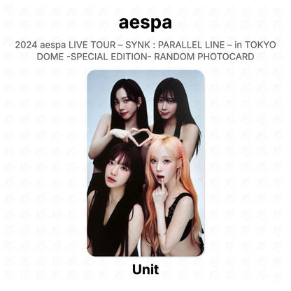 aespa 2024 aespa LIVE TOUR – SYNK : PARALLEL LINE – in TOKYO DOME -SPECIAL EDITION- RANDOM PHOTOCARD Official Photocard