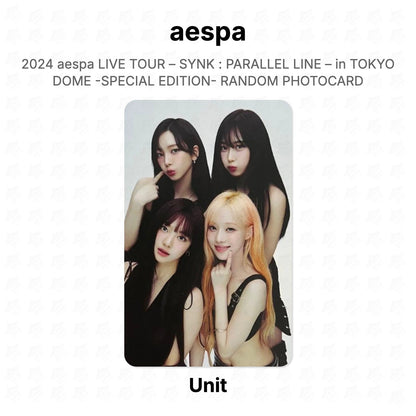 aespa 2024 aespa LIVE TOUR – SYNK : PARALLEL LINE – in TOKYO DOME -SPECIAL EDITION- RANDOM PHOTOCARD Official Photocard