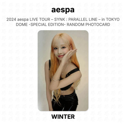 aespa 2024 aespa LIVE TOUR – SYNK : PARALLEL LINE – in TOKYO DOME -SPECIAL EDITION- RANDOM PHOTOCARD Official Photocard