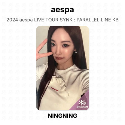 aespa 2024 aespa LIVE TOUR SYNK : PARALLEL LINE KB Official Photocard