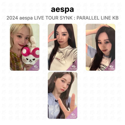 aespa 2024 aespa LIVE TOUR SYNK : PARALLEL LINE KB Official Photocard