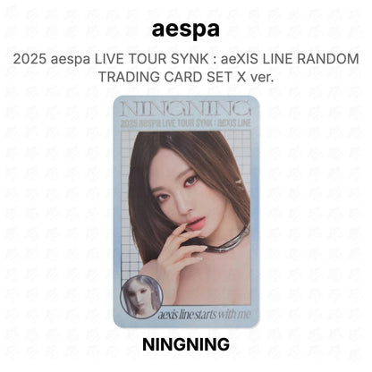 aespa 2025 aespa LIVE TOUR SYNK : aeXIS LINE RANDOM TRADING CARD SET X ver. Official Photocard