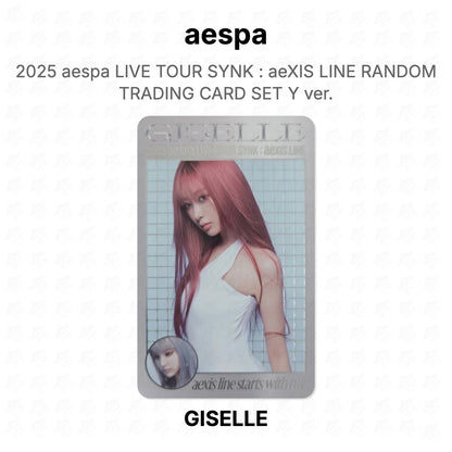 aespa 2025 aespa LIVE TOUR SYNK : aeXIS LINE RANDOM TRADING CARD SET Y ver. Official Photocard