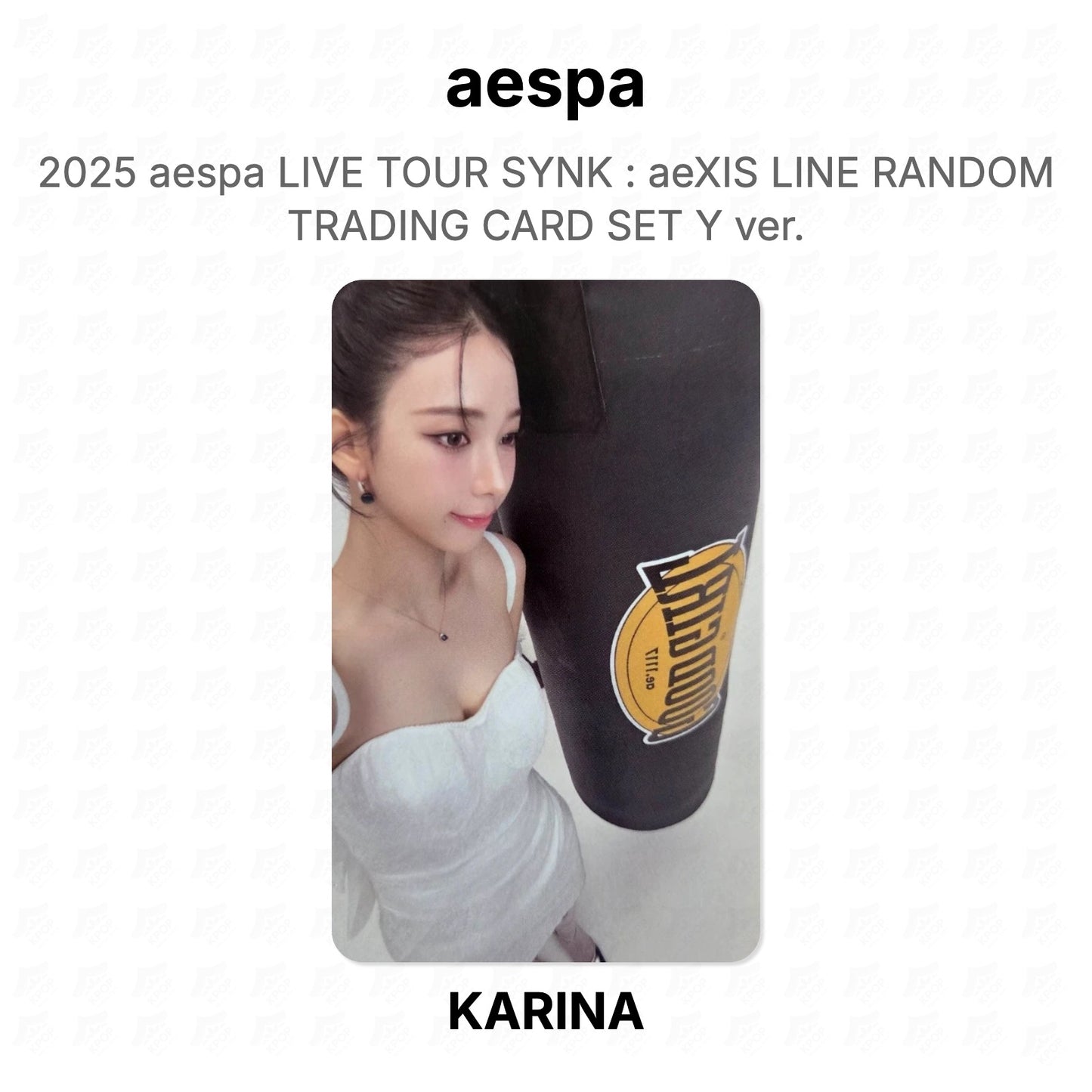 aespa 2025 aespa LIVE TOUR SYNK : aeXIS LINE RANDOM TRADING CARD SET Y ver. Official Photocard
