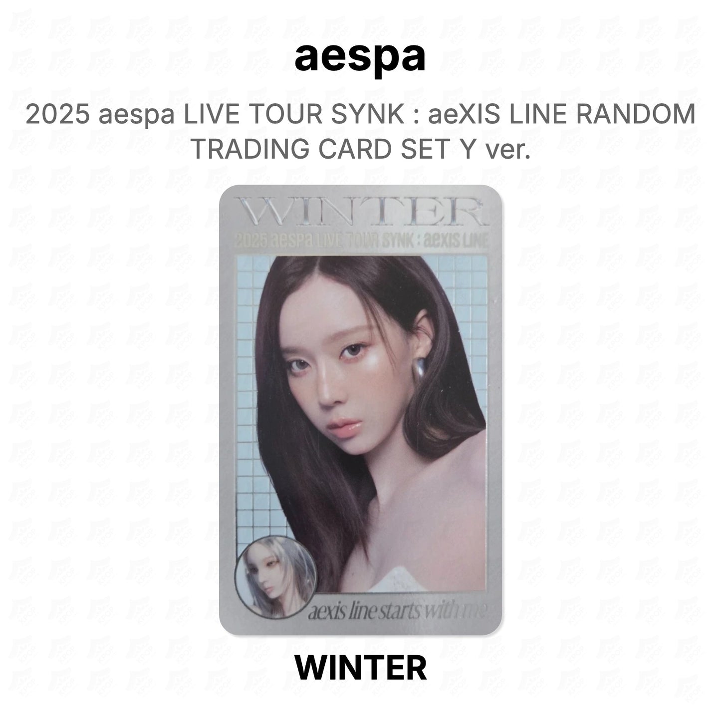 aespa 2025 aespa LIVE TOUR SYNK : aeXIS LINE RANDOM TRADING CARD SET Y ver. Official Photocard