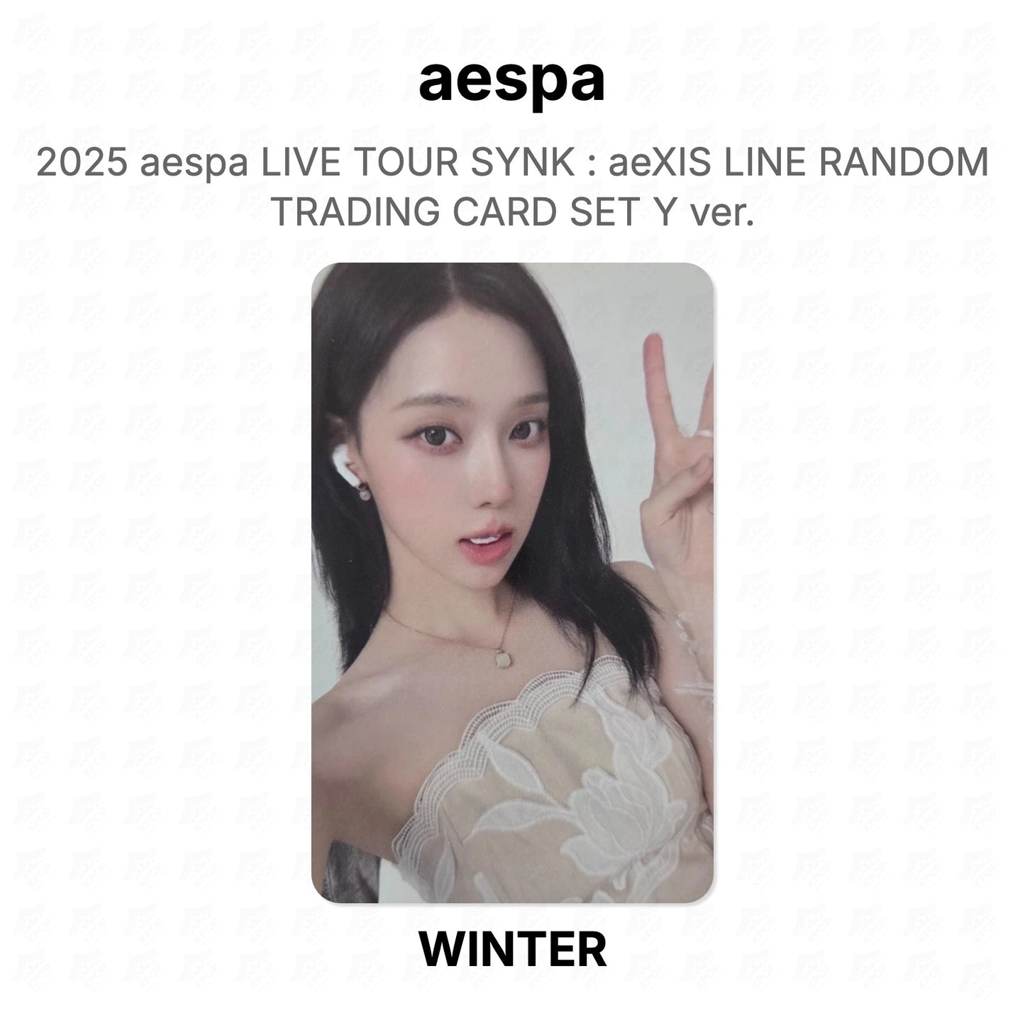 aespa 2025 aespa LIVE TOUR SYNK : aeXIS LINE RANDOM TRADING CARD SET Y ver. Official Photocard